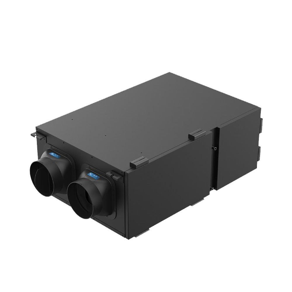 Unidirectional flow fresh air dehumidifier