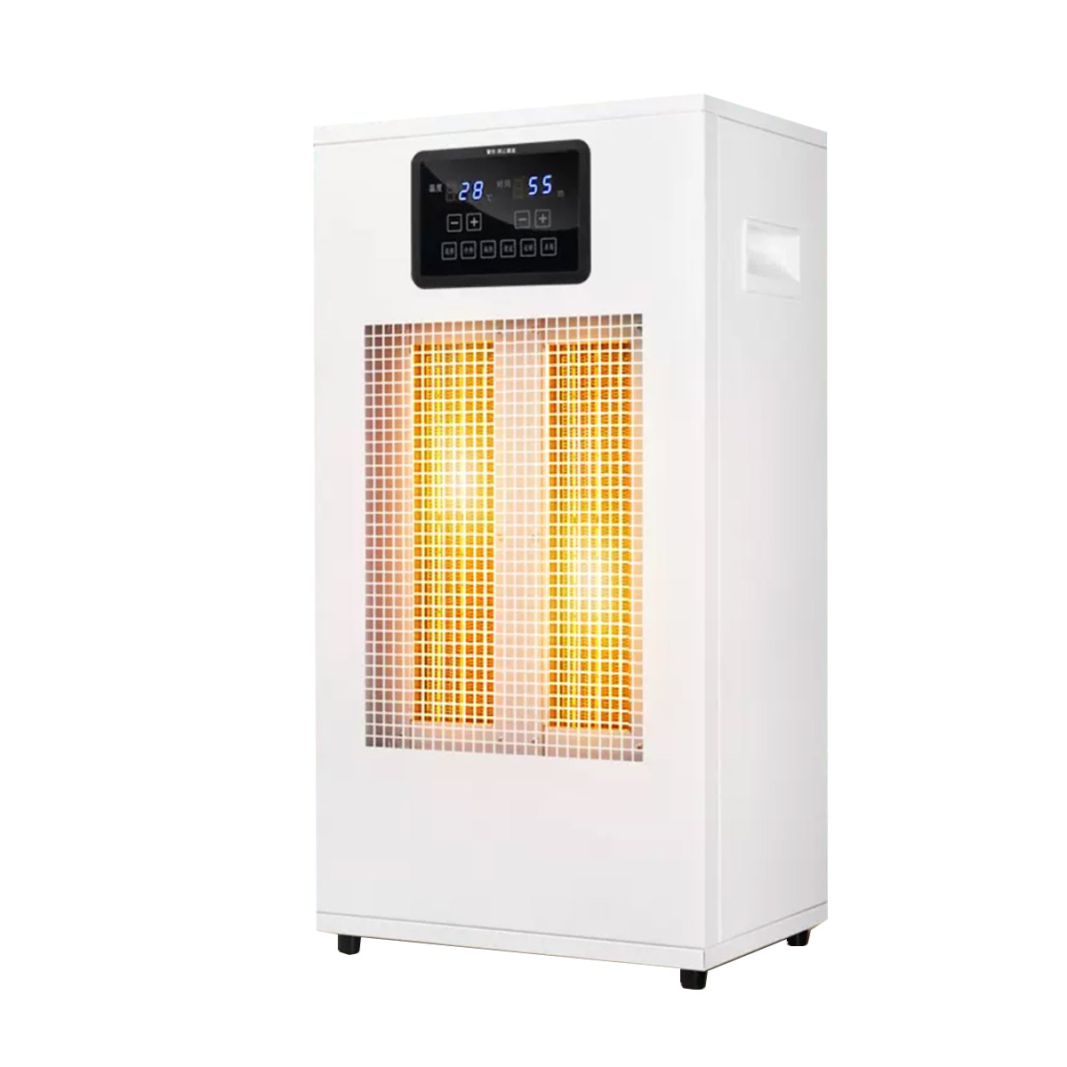 Industrial heater with warm air blower